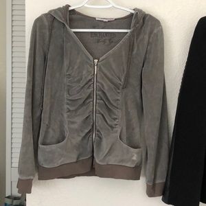 Tally Weijl XL light sweatshirt/hoodie grey velvet